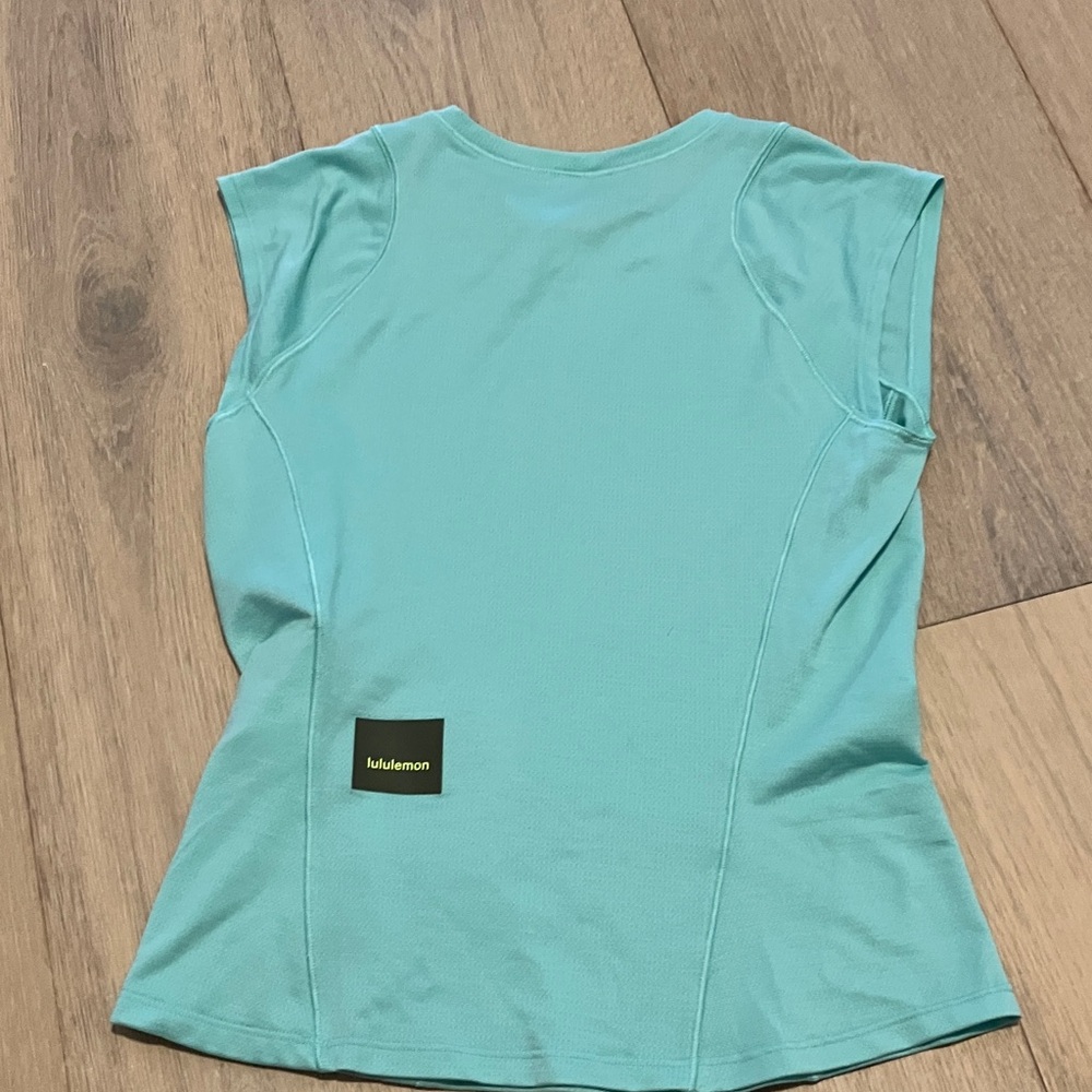 Lululemon aqua neon blue Sleeveless Muscle Tee - Picture 5 of 5